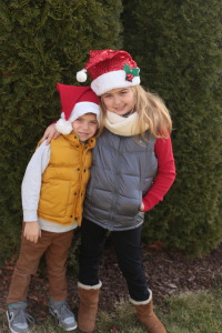 kiddos at Christmas